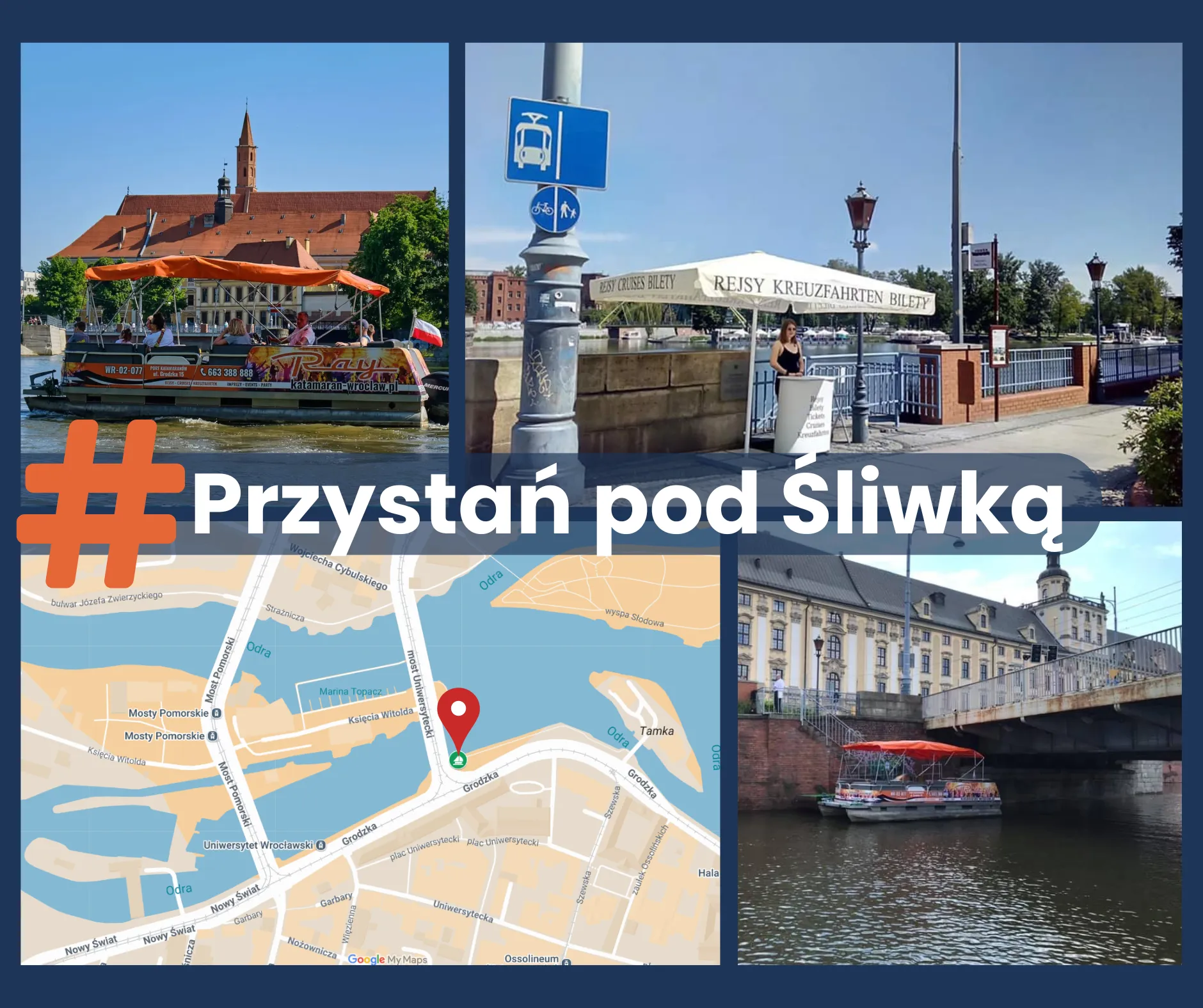 Przystań pod Śliwką przy Uniwersytecie Wrocławskim